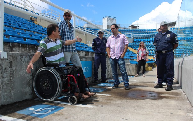 Visita sobre acessibilidade no PV, em Fortaleza (Foto: Raíssa Veloso/Divulgação)